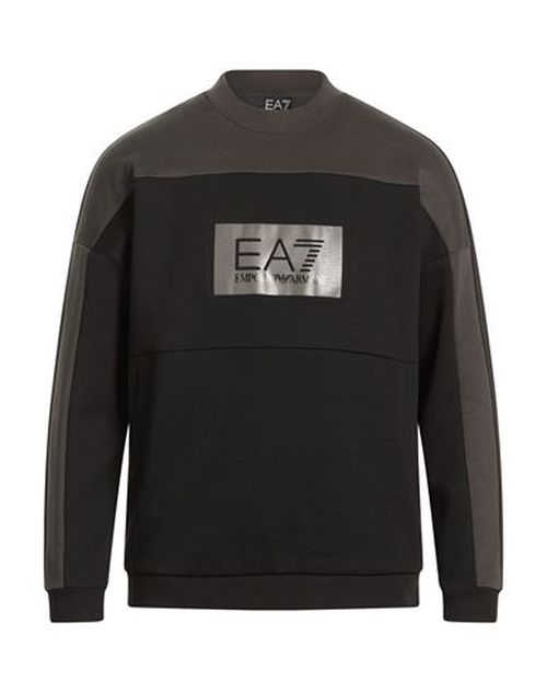 Man Sweatshirt Black Size XS Cotton, Polyester