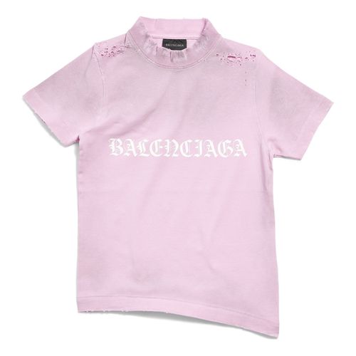 (WMNS) Gothic Type Shrunk T-Shirt 'Light Pink'