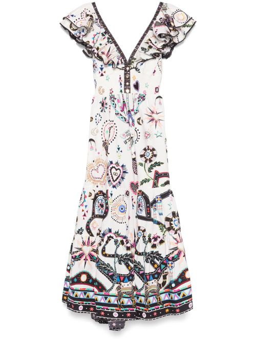 Nubian Wonderland maxi dress - White