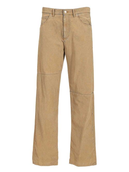 Pants 5 Pockets Jeans Beige