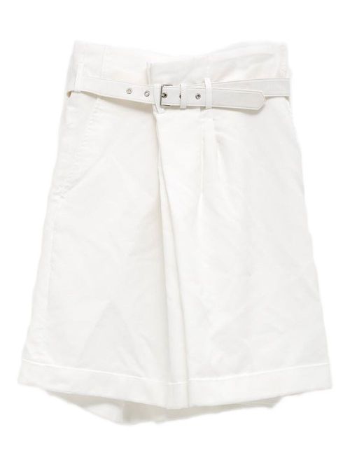 Comme Des Garçons belted shorts - White