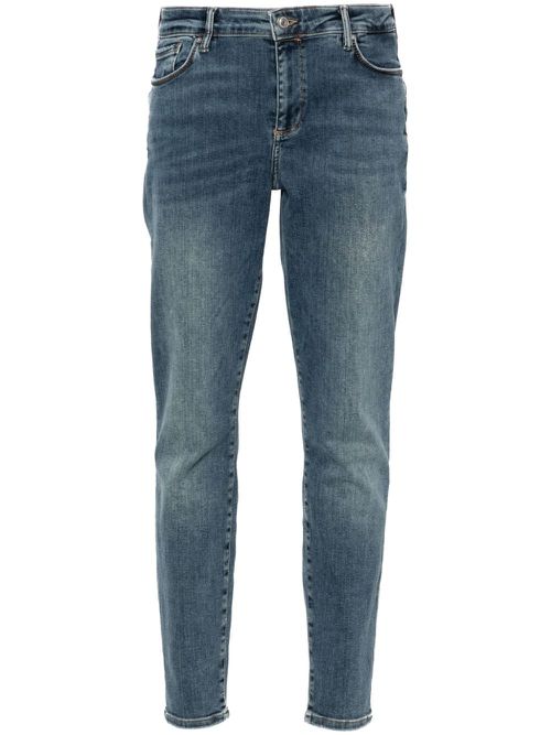 Low-rise cropped jeans - Blue