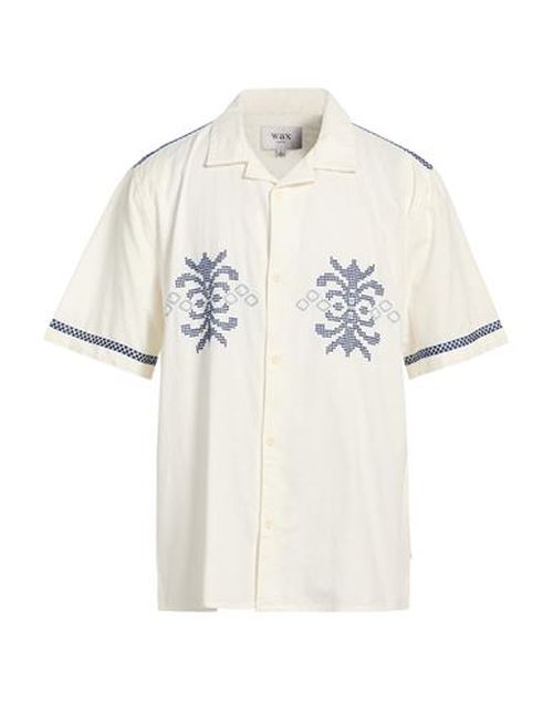 Man Shirt Ivory Size M Cotton, Linen