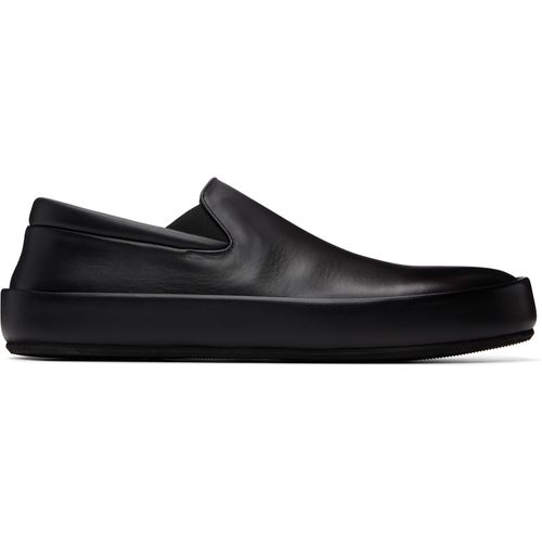 Black Cassapelle Leather Slip On Sneakers