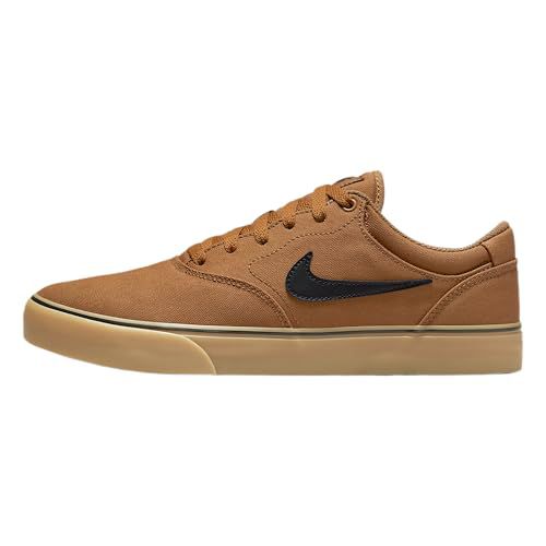 Nike SB Chron 2 Canvas Skateboarding Shoes (Ale Brown/Ale Brown/Black Light Brown/Black)