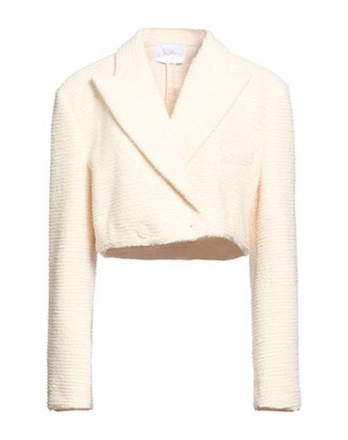 Woman Blazer Ivory Size 8 Polyester, Acetate, PBT