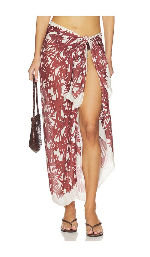 Rag & Bone Sally Sarong in Burgundy