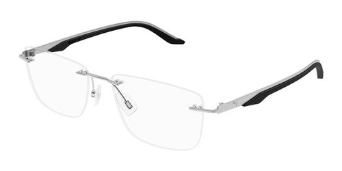 Puma PU0455O 002 Men's Eyeglasses Gunmetal Size 55 - Blue Light Block Available