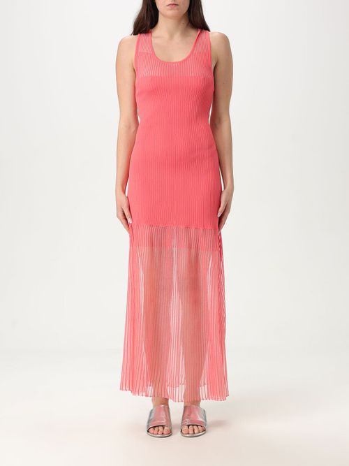 Dress PINKO Woman color Coral