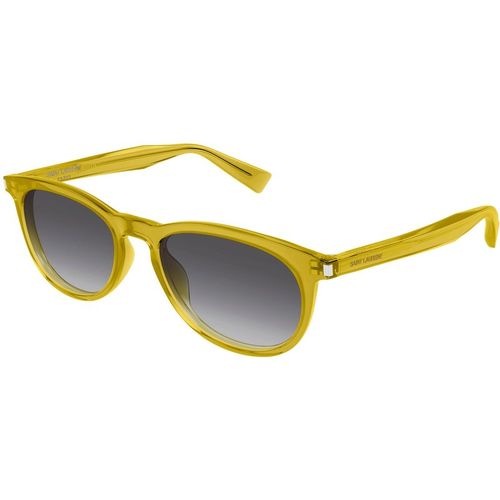 SAINT LAURENT Woman SAINT LAURENT SL 797 005 Sunglasses Acetate Yellow Smoke Round