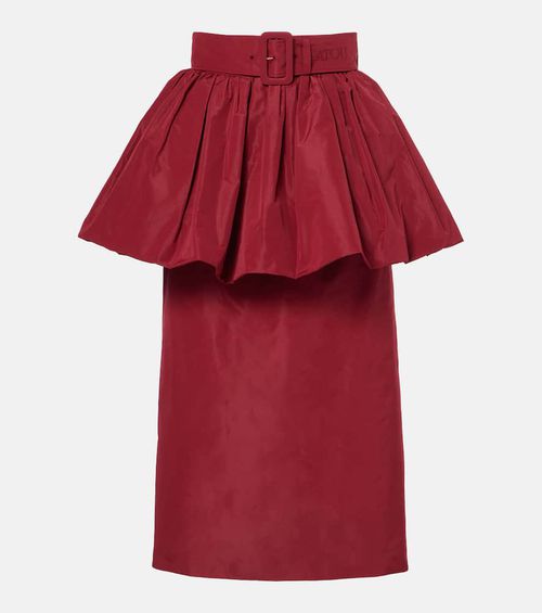 Bloom ruffled pencil skirt