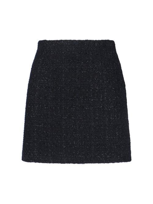Wool-Blend Mini Skirt with Cotton & Polyamide Construction