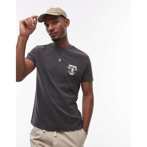 Tommy Jeans Mens varsity chest logo t-shirt in black