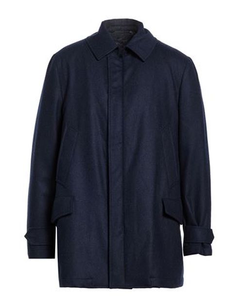 Man Coat Navy Size 40 Virgin Wool