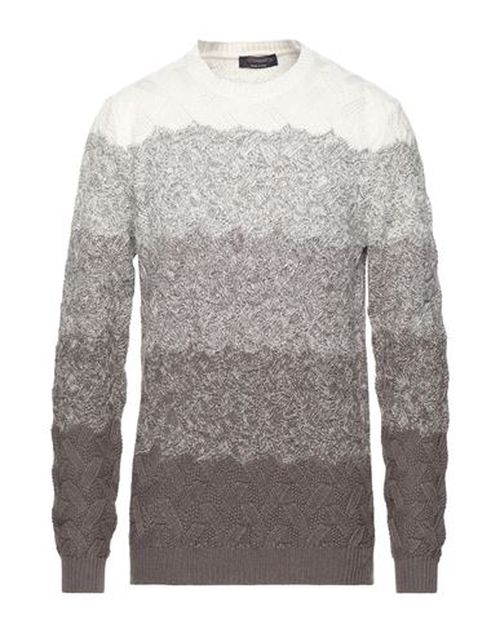 Man Sweater White Size XXL Wool, Viscose, Polyamide, Cashmere