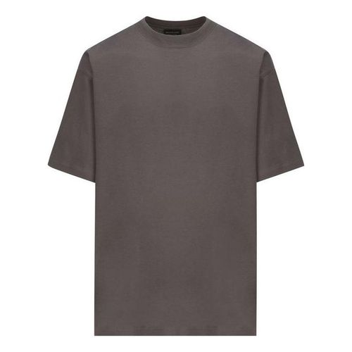 Care Label T-shirt Medium Fit 'Grey Black'