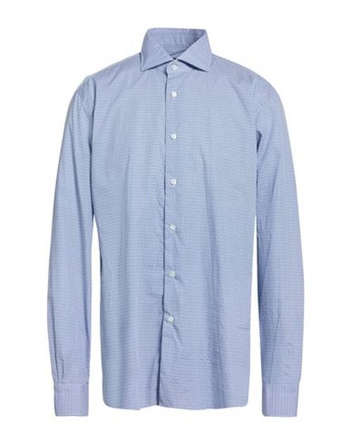 Culto Man Shirt Blue Size 15 ¾ Cotton