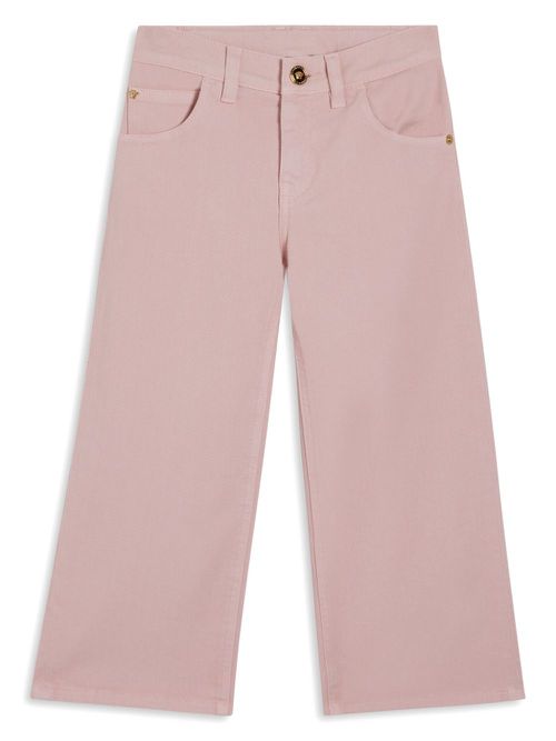 Logo patch jeans - Pink