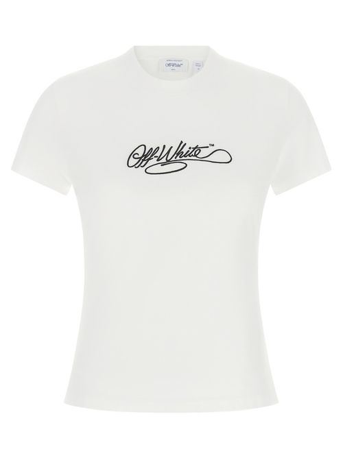 White Logo Crew Neck T-Shirt