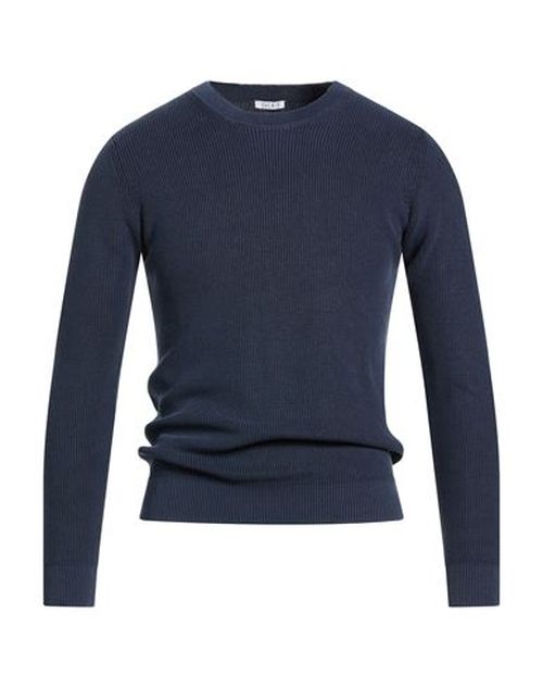 Man Sweater Midnight blue Size L Cotton