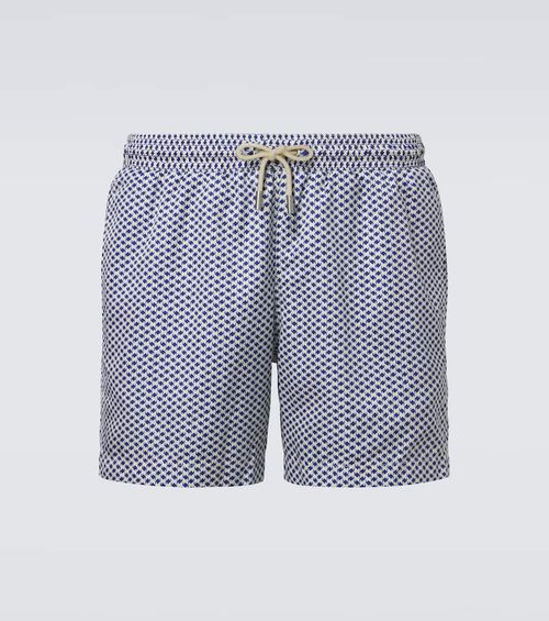 Printed swim trunks