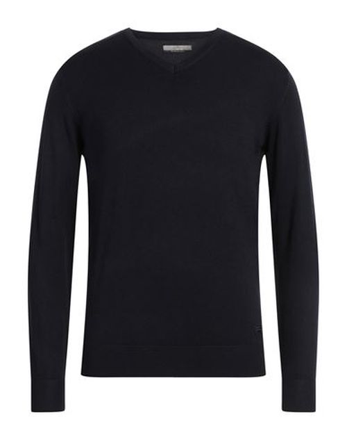 Jeans Man Sweater Midnight blue Size L Viscose, Nylon