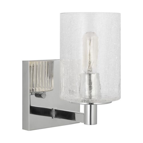 Chrome Wall Bathroom Vanity Light Sconce from the Parker Collection