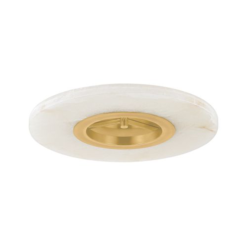Aged Brass LED Semi Flush Mount from the Alto Collection