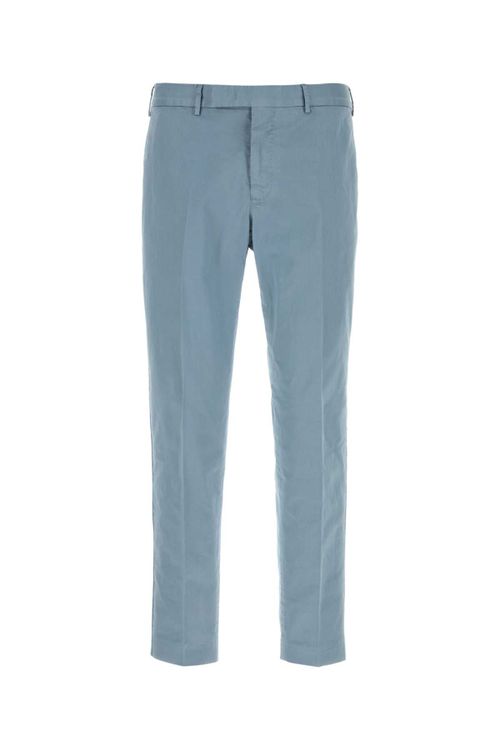 Stretch Cotton Trousers — Blue