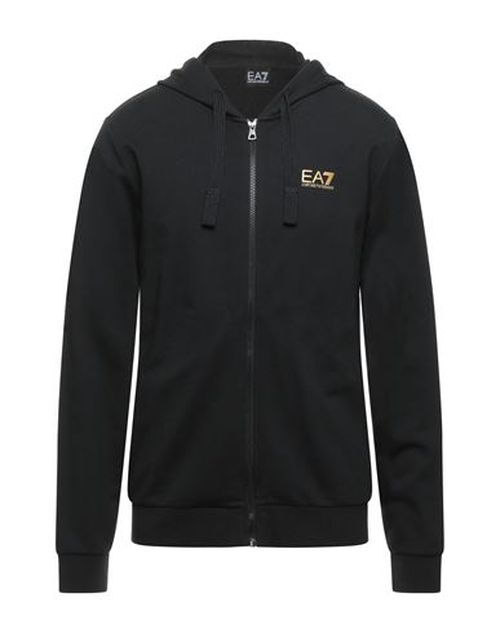 Man Sweatshirt Black Size M Cotton