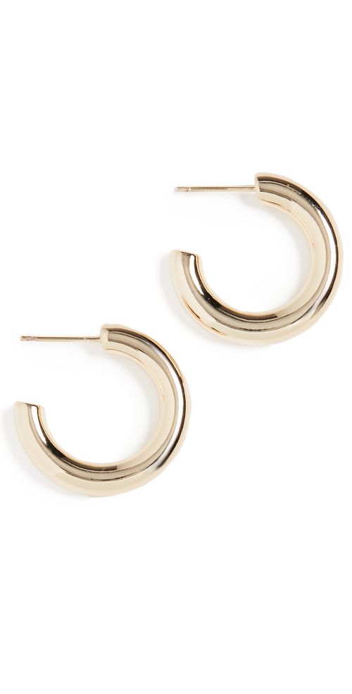 Everyday Hoops Yellow Gold One Size