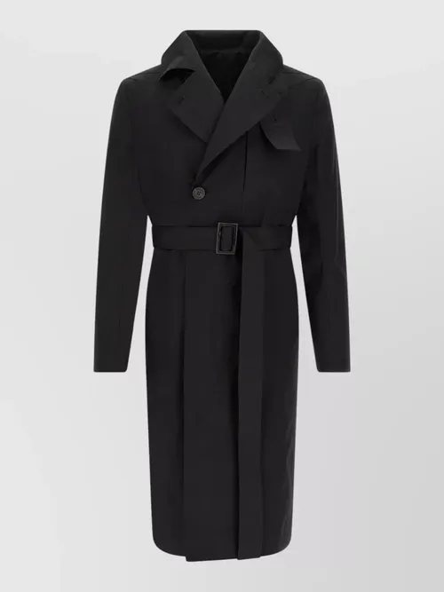 Rick Owens - mastodon trench coat long belted waist