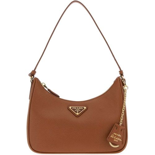 Prada Caramel Leather Prada Re Edition 2005 Shoulder Bag