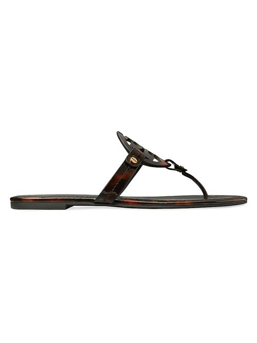Women's Miller Patent Leather Sandals - Tortoise