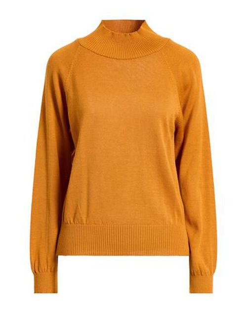 Crochè Woman Turtleneck Marigold Size M Merino Wool, Acrylic