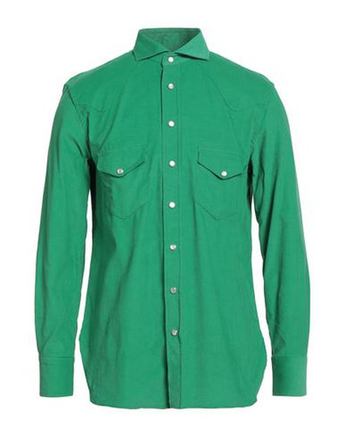 Arpège Heritage Man Shirt Green Size 34 Cotton