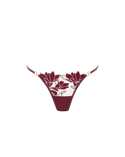 Bluebella Geneva Floral Embroidered Panty Cherry
