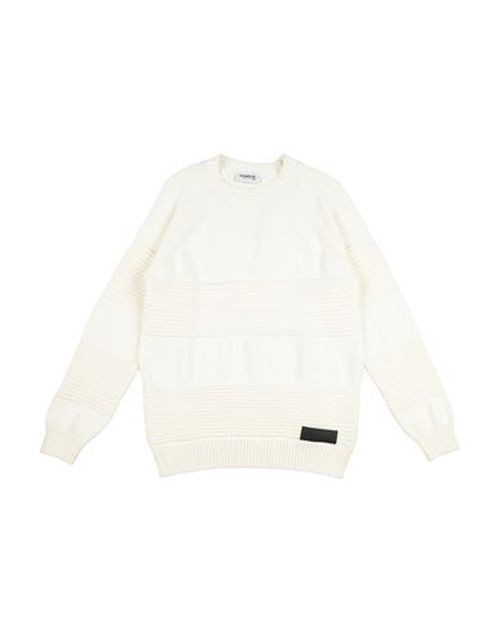 Kid Boy Sweater Cream Size 12 Cotton, Merino Wool