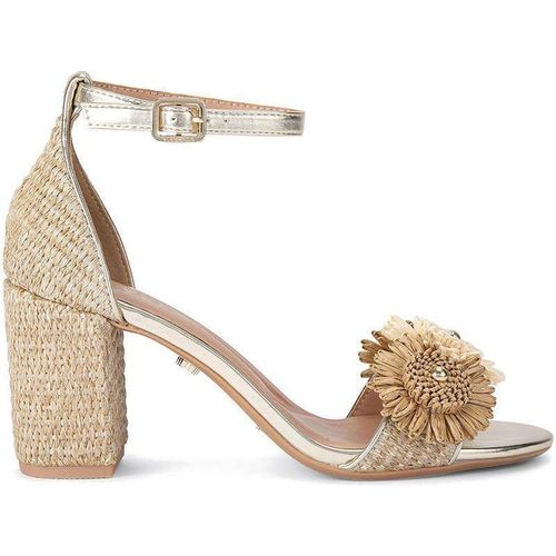 Carvela 'sorrento Flower Block' Heels In Gold