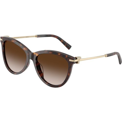 Tiffany Donna Tiffany TF4258BU 80153B Occhiali da sole Acetato Tartaruga Marrone Pantos Normale Sfumato