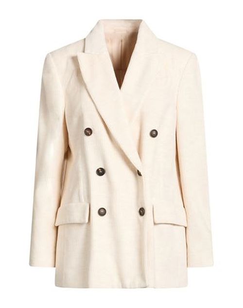 Woman Blazer Ivory Size 6 Viscose, Cotton