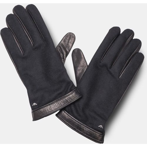 Emporio Armani Mens Accessories Leather Gloves in Black - X-Large