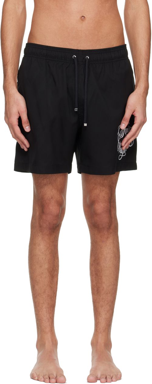 Black 'Hollywood' Swim Shorts