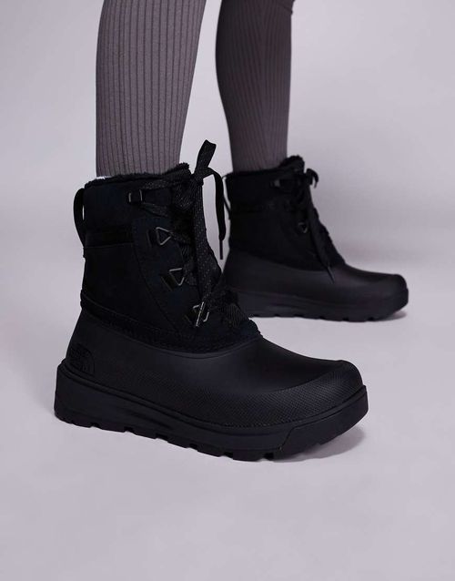 Shellista V lace waterproof boots in black