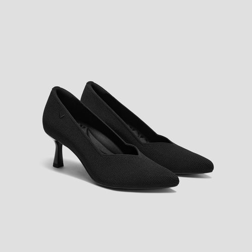 VIVAIA Pointed-Toe Mid Heels Anna|BLACK