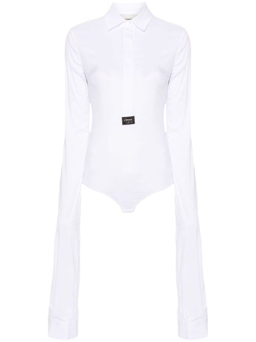 Poplin bodysuit - White