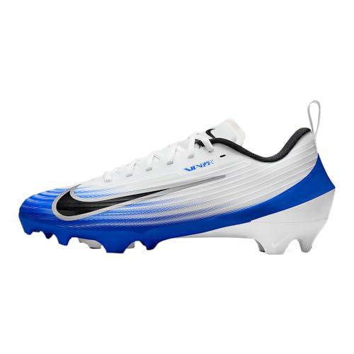 Nike Vapor Speed 3 Football Cleats (HM8849-101, White/Court Purple/Metallic Silver/Black)