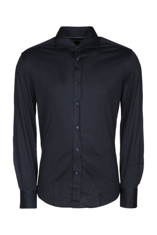 Cotton Shirt — Navy