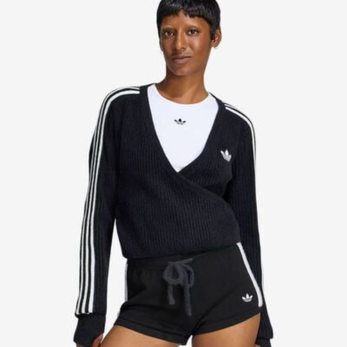Women's Jennie Knitted Wrap Around Cardigan in Black