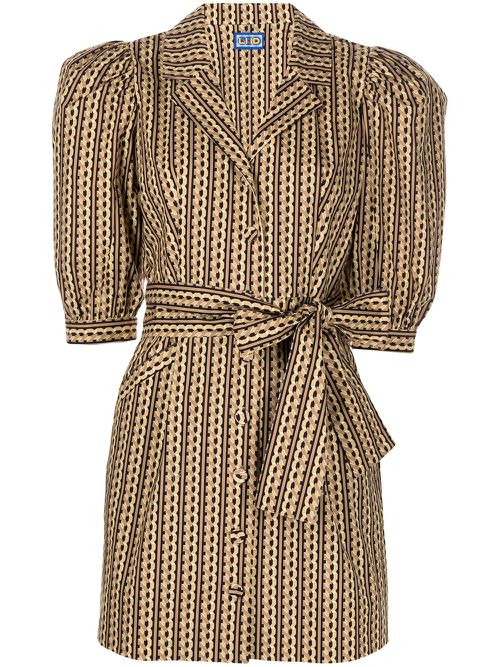 Casitas sloth-print dress - Brown